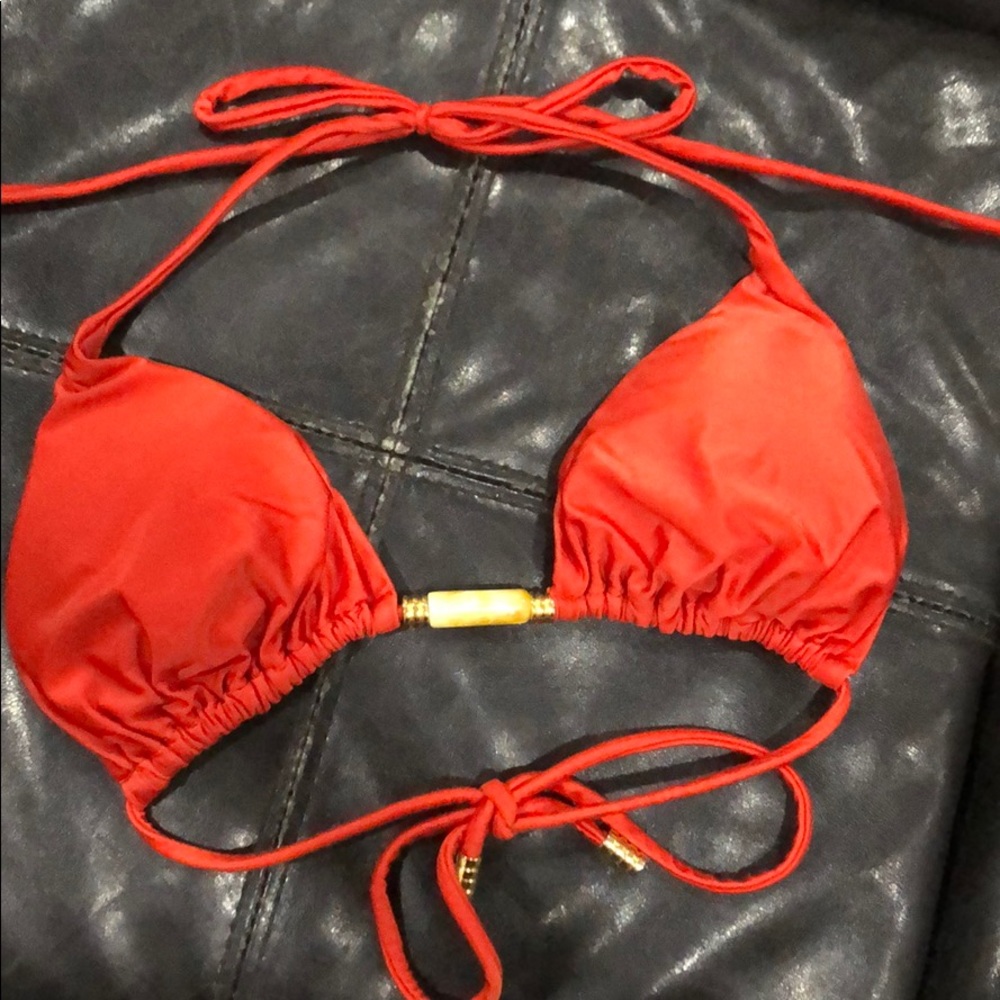 Vix Red Bikini Top Size M